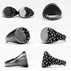 Gravel Texture Ring — Stainless Steel