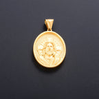 Jesus Cross Gold Pendant Necklace