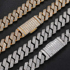 Iced Out Cuban Chain Necklace Stainless Steel 20MM