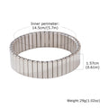 Minimal Square Chunky Bangle Bracelet — Stainless Steel
