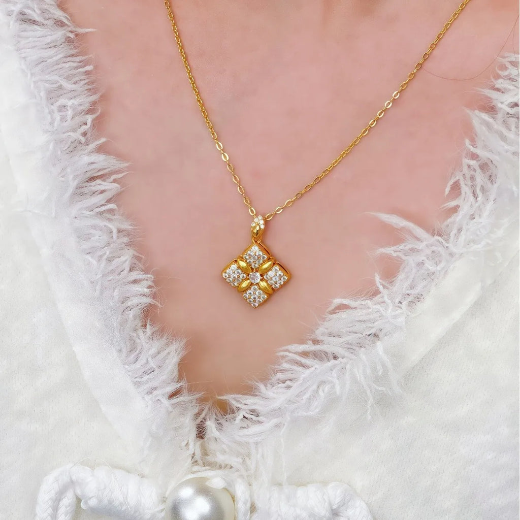 Iced Out Gold Pendant
