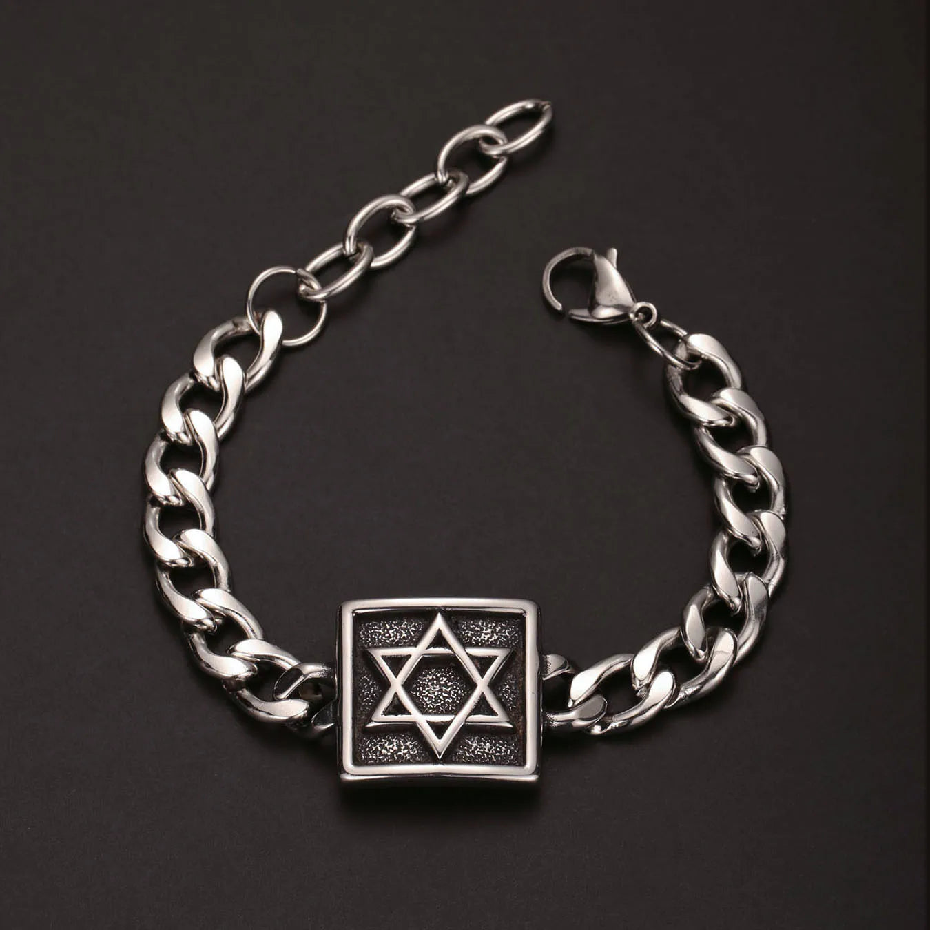 Star of David Bracelet — Stainless Steel