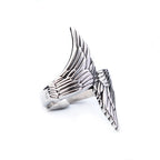 Fashion Punk Stainless Steel Fire Dragon Rings For Men Women Hip Hop Biker Vintage Vikings Animal Ring Amulet Jewelry