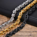 Byzantine Chunky Braided Bracelet 8mm — Stainless Steel