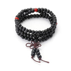 1Pc Wood Bead New Buddha Bracelet Buddhist Bangle Prayer Beads Copper Coin Women Men Lucky Religion Bracelets Charm