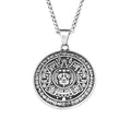 Mayan Symbol Pendant — Black Stainless