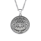 Mayan Symbol Pendant — Black Stainless