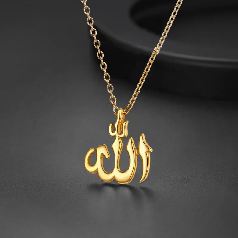 Allah Symbol Pendant Necklace — Zinc Alloy