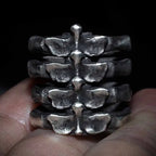 Cool Punk Stainless Steel Fishbone Ring For Man Vintage Style Classic Rvs Wedding Band Casual Sport Sieraden Boyfriend Gift
