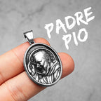Holy Family Pendant — Stainless Steel