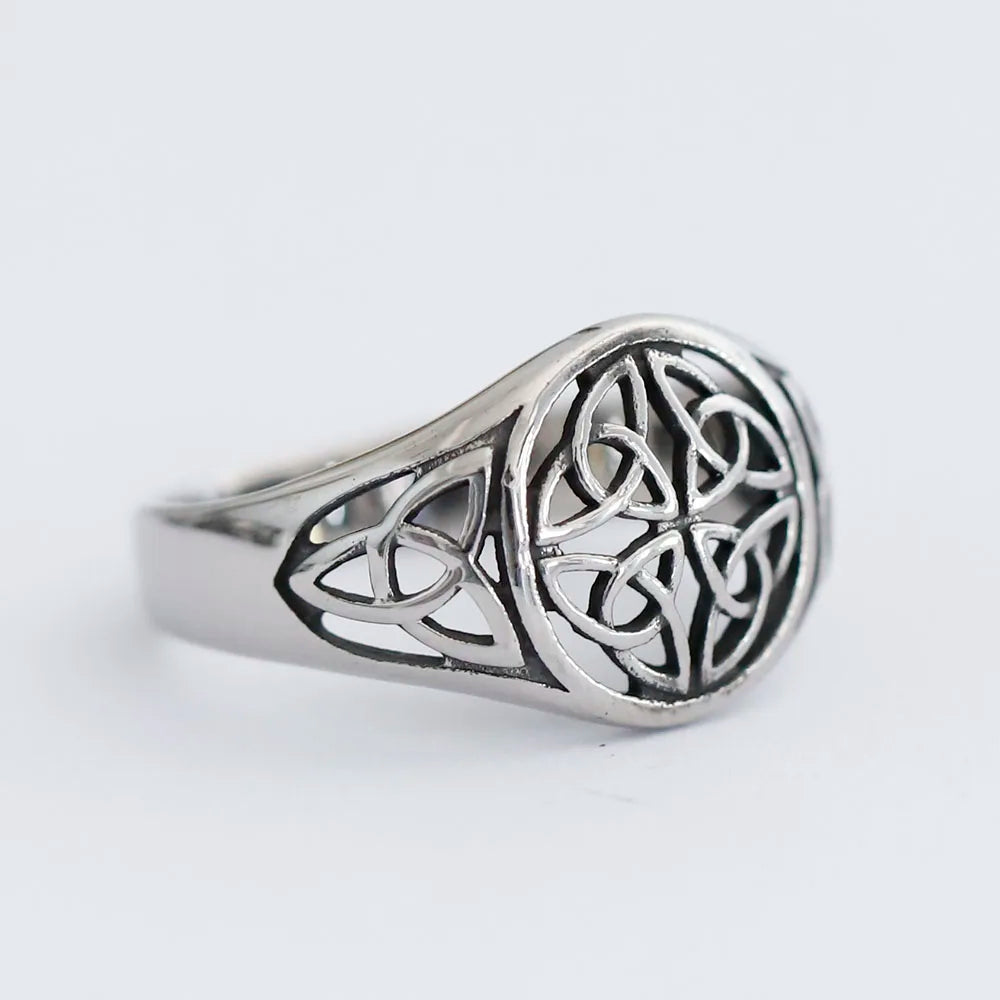 Viking Odin Trinity Celtic Knot Ring — Stainless Steel