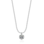 18K Real Platinum PT950 Moissanite Necklace Sparkling Vegetable Chain Light Luxury Light Luxury D Color VVS1 Diamond
