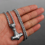 Original Viking Stainless Steel Thor Hammer Multiple Styles Domineering Unisex Necklace Pendant Boyfriend Gift