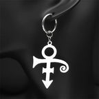 Steampunk Steel Earrings Rip Memorial Symbol Love