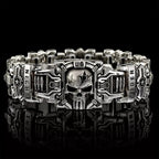 Retro Fashion Domineering Skull Bracelet for Men Punk Rock Charm Rider Bracelets US Street Motorcycle Male Gothic Jewelry Gifts