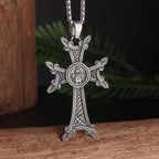 Vintage Catholic Cross Pendant Necklace — Amulet