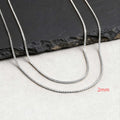 Two-Tone Box Chain Necklace Set — Stainless Steel