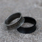 2024 New Creative Design Stainless Steel Viking  RUNE Ring Men Nordic Trinity Wedding Rings for gift Fashion Jewelry