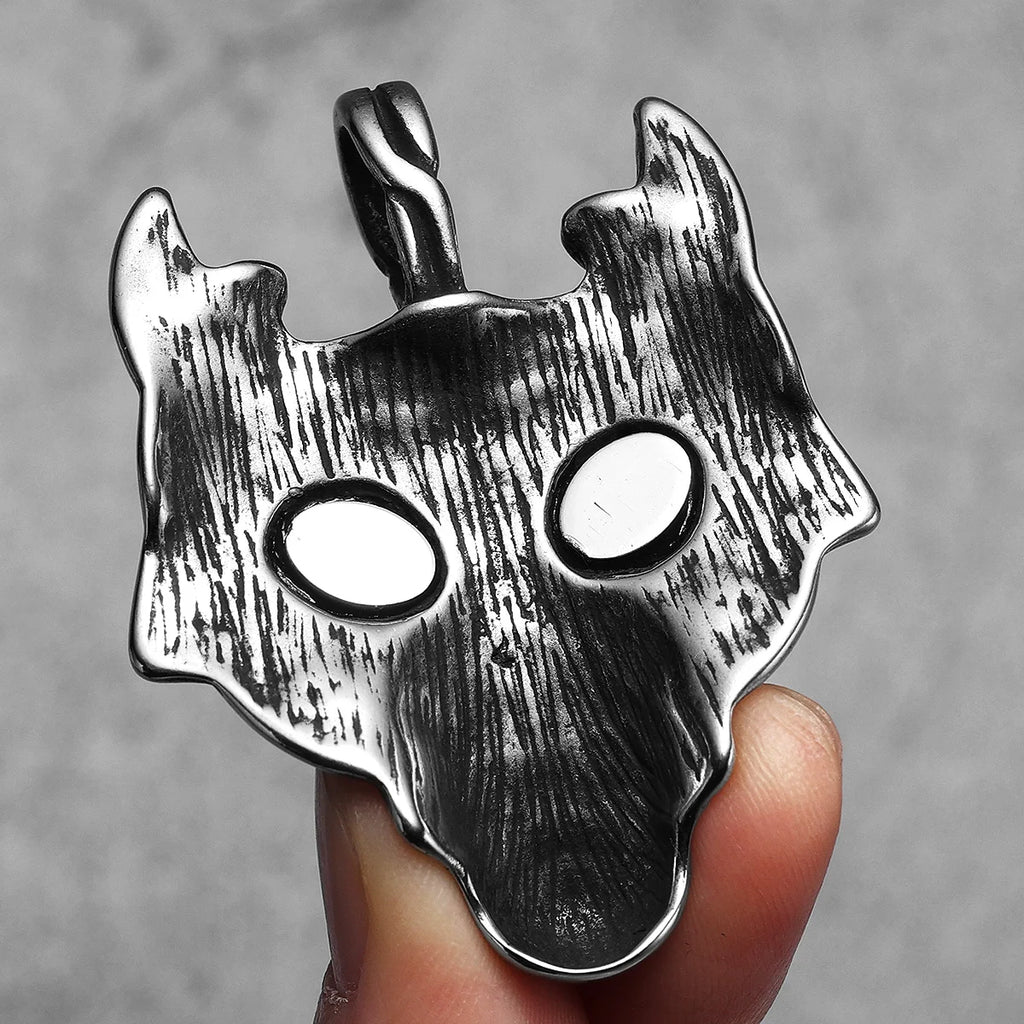 Viking Wolf Pendant Necklace — Stainless Steel