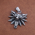 Viking Wolf Stainless Steel Pendant Necklace
