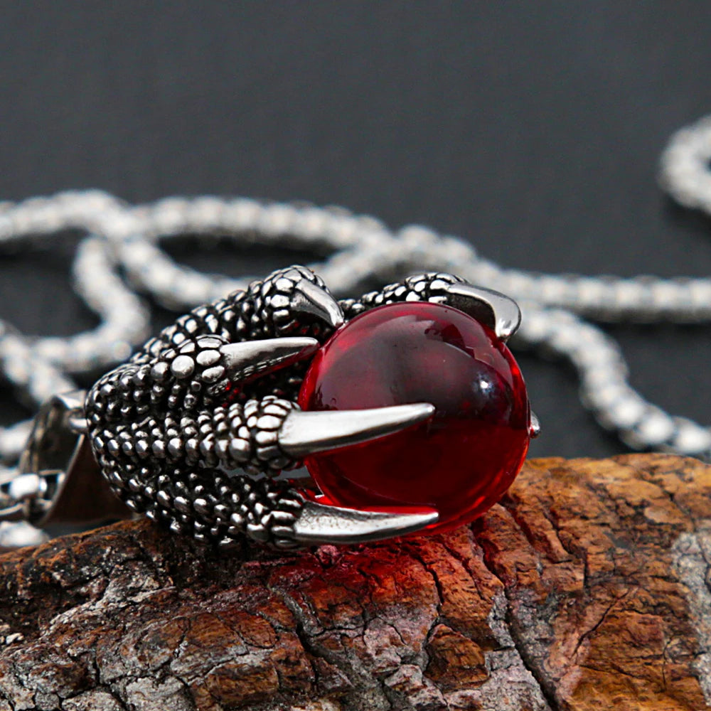 Dragon Claw Stainless Steel Pendant Necklace