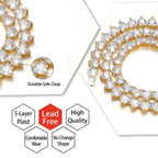 Heart Tennis Chain Iced Out Necklace