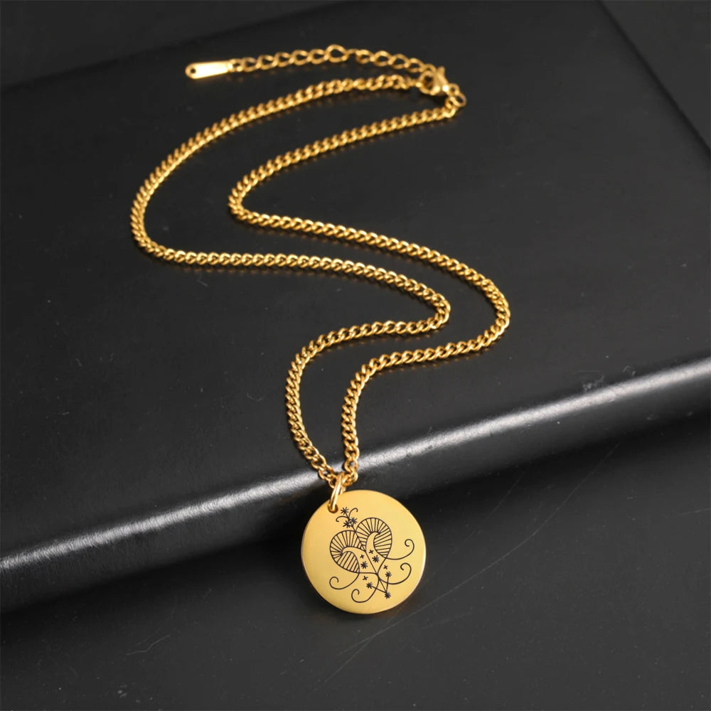 My Shape Voodoo Loa Baron Samedi Round Pendant Necklace for Men Maman Brigitte Stainless Steel Necklaces Amulet Religion Jewelry