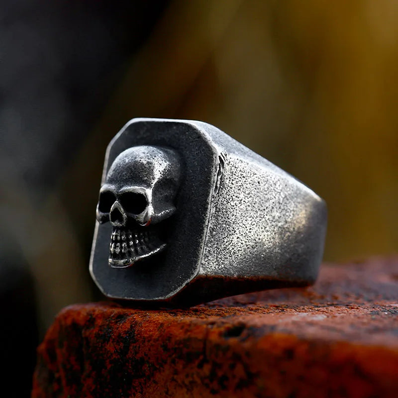 Skull Ring — Stainless Steel Vintage Gothic