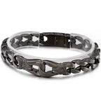 Vintage Solid Stainless Steel Charm Man Bracelet for Men Totem Chain Men‘s Bracelets On Hand Bands Viking Jewelry