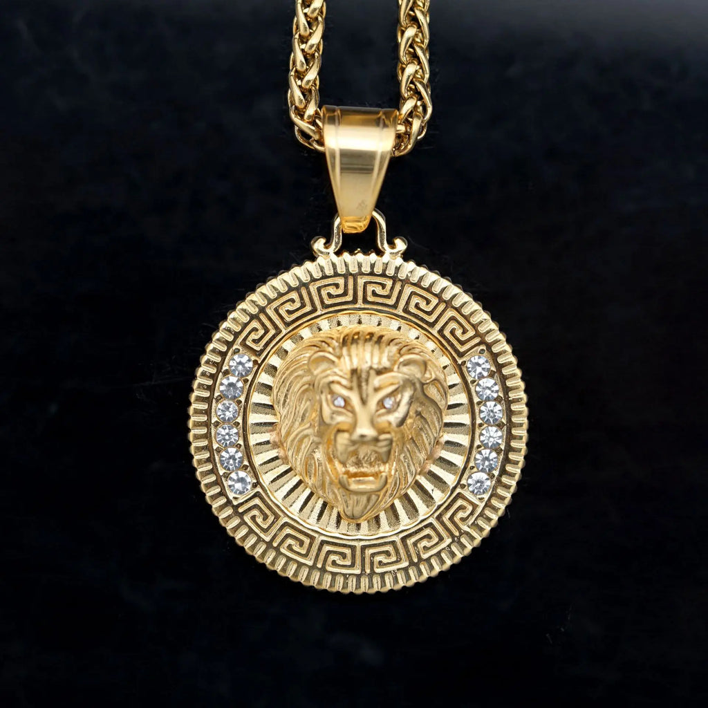 Personalized Lion King Tag Necklace — Stainless Steel