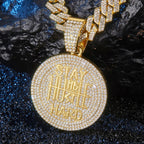 Hip Hop STAY HARD Letter Pendant Cuban Chain Necklace Punk Gold Color Iced Out Bling Necklaces Fashion Charm Men Women