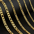 Fashion New Figaro Chain Necklace For Men Punk Silver Color Stainless Steel Long Necklace Men Hip Hop Jewelry Gift