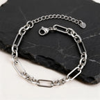 Silver Link Chain Bracelet — Stainless Steel