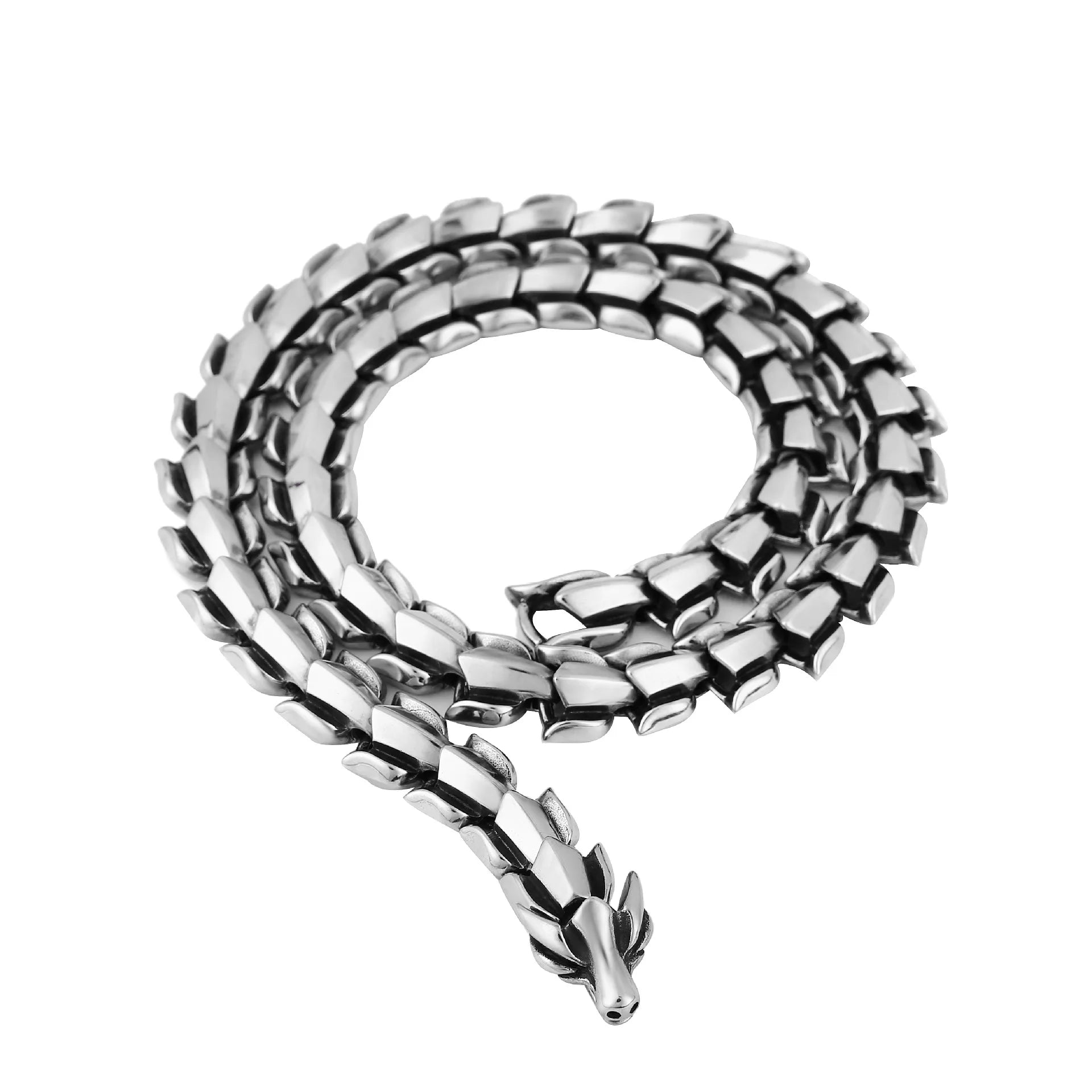 2025 Nordic Viking Men's Keel Titanium Steel Necklace Domineering Personality Punk Style Stainless Steel Necklace