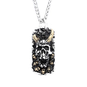 Skull Steel Pendant Vintage Evil 316L Skeleton