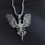 Cheap electroplated stainless steel phoenix pendant necklace, Thanksgiving, Christmas, and New Year gifts