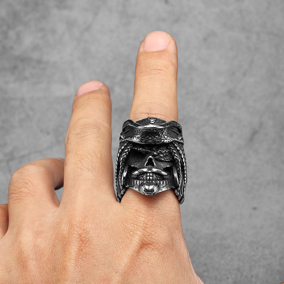 Pirate Skull Ring — Stainless Steel