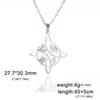Witch Knot Ankh Cross Pendant — Stainless Steel