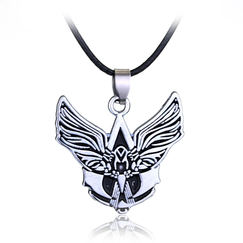 Fashion Metal Alloy Assassins Ezio Cosplay Pendant Necklace Knights Templar Iron Cross Necklaces For Men Women Connor