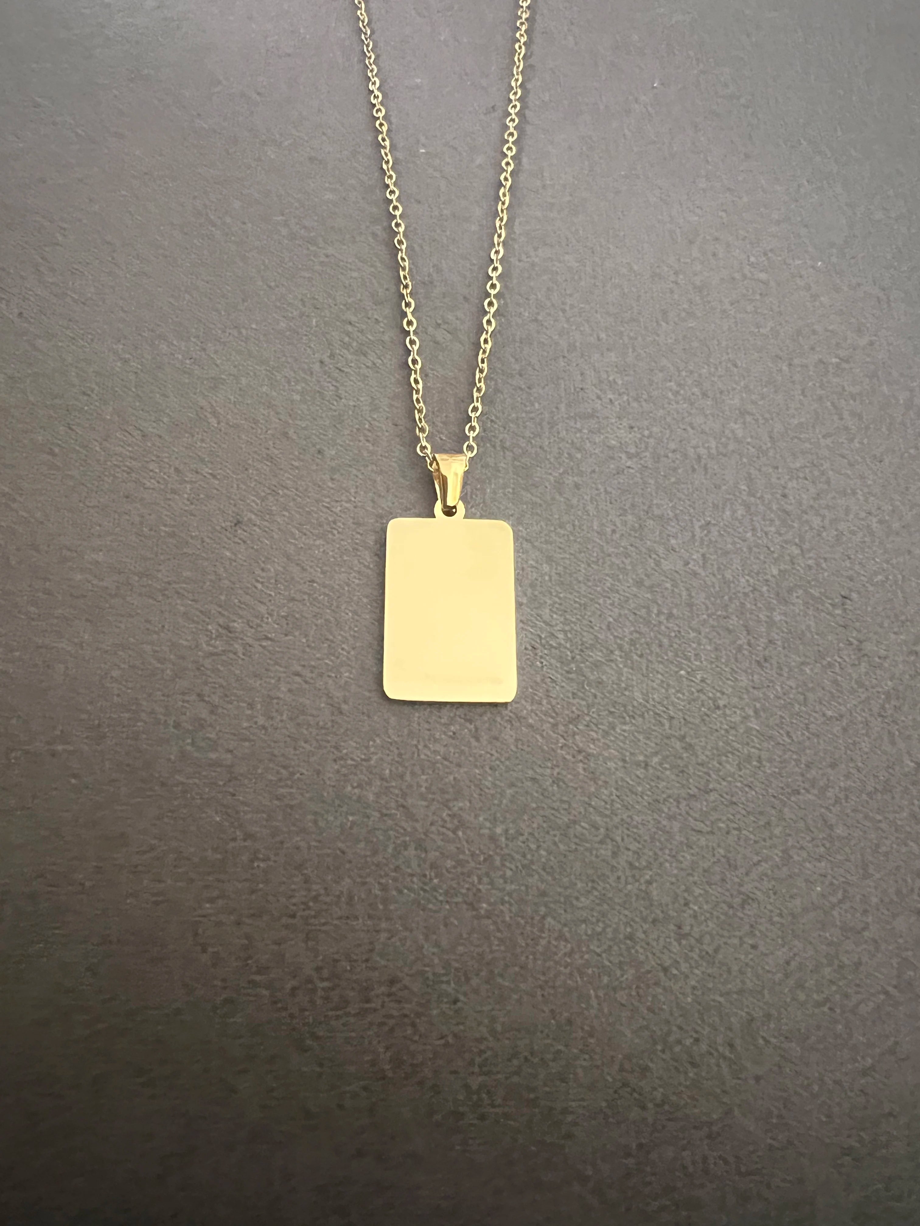10pcs lot 2026 New Arrival Blank Strip Pendant Necklace Stainless Steel Necklace