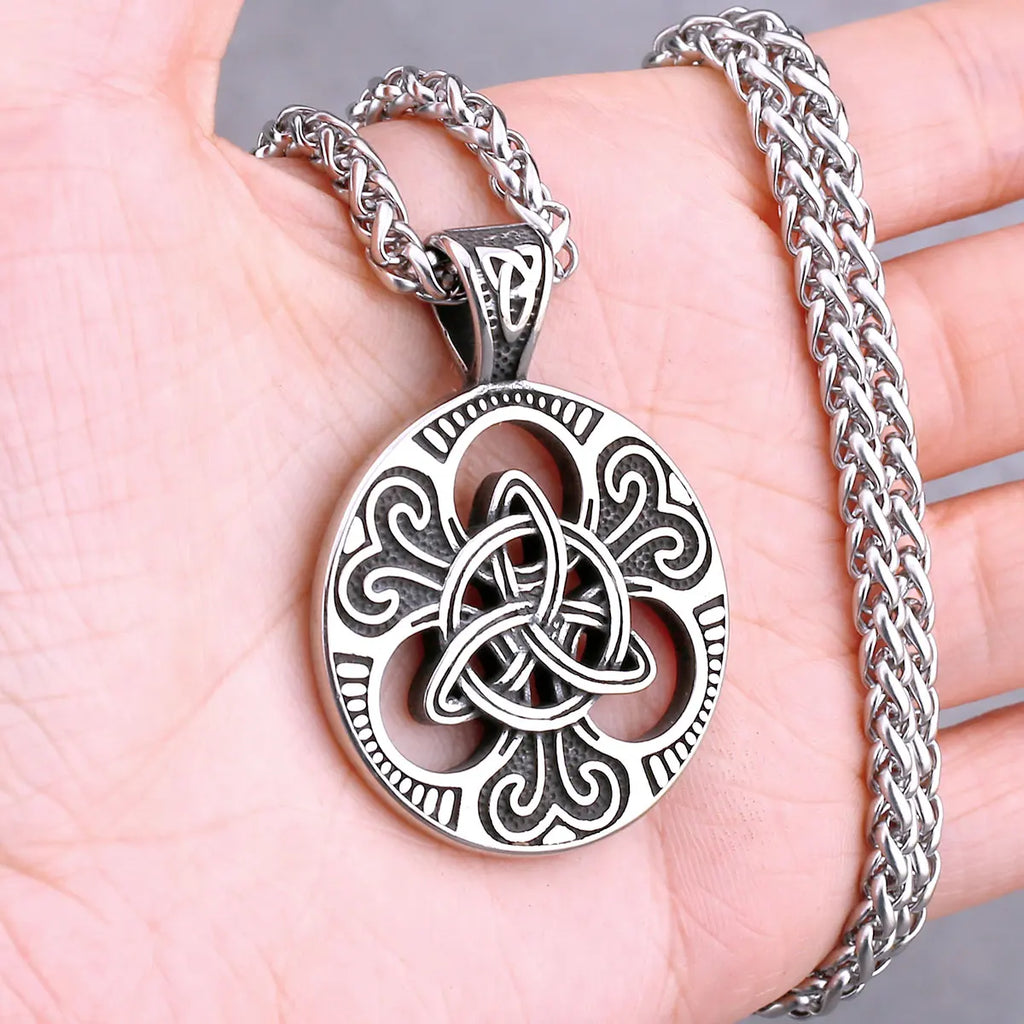 Nordic Vikings Tree of Life Odin Necklace Various Men Celtic Amulet Pendant Stainless Steel Vintage Charm Punk Jewelry
