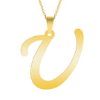 Initial 26 Letters Pendant Stainless Steel Necklaces For Women Men Accessories English Alphabet Necklace Fashion