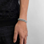 925 Silver Cuban Chain Necklace Iced Out 10-20MM