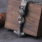 Never Fade Men Celtic Wolf Necklaces Viking Vegvisir Amulet Hammer Pendant Norse Runes Anchor Stainless Steel King