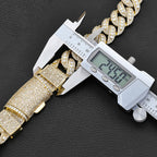 Iced Out Cuban Chain Necklace Stainless Steel