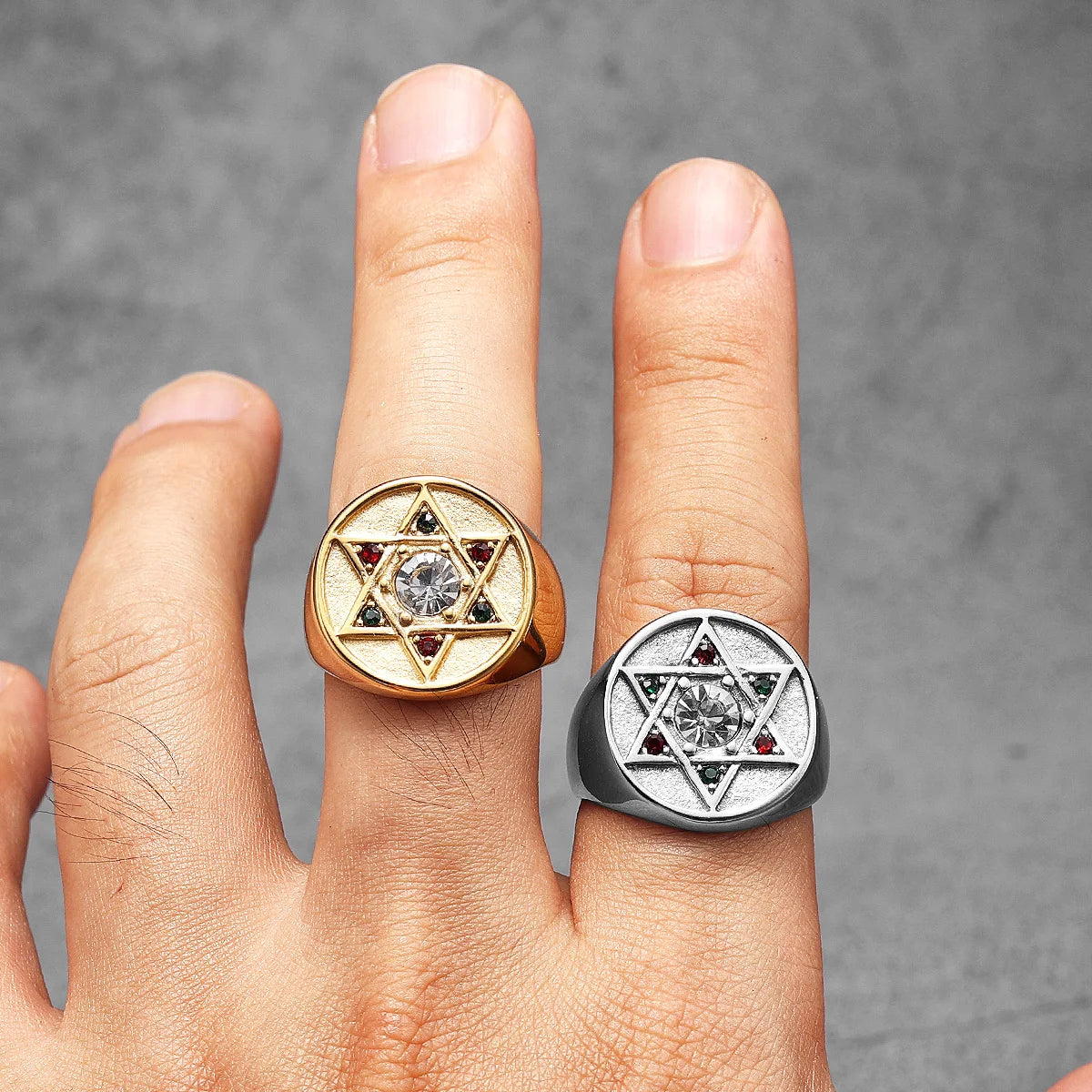 Star of David Ring — Stainless Steel