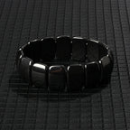 Hematite Therapy Stretch Bracelet — Mixed Metal