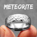 Meteorite Fidget Spinner Ring — Stainless Steel
