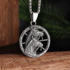 Retro Skull Cross Pendant Necklace — Stainless Steel