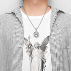 Sacred Heart Stainless Steel Pendant Necklace